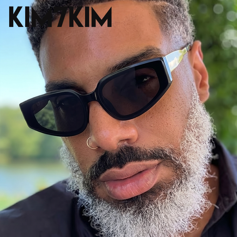 Streetwear Brand With Eye - Vintage Geometrische Steampunk Sonnenbrille für Herren
