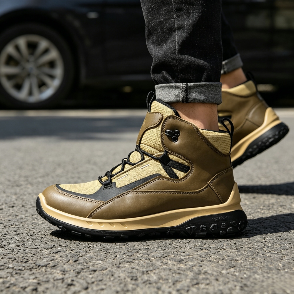 Streetwear Outdoor Brand - High-Top Lederschuhe für Herren Luxusmarke Original