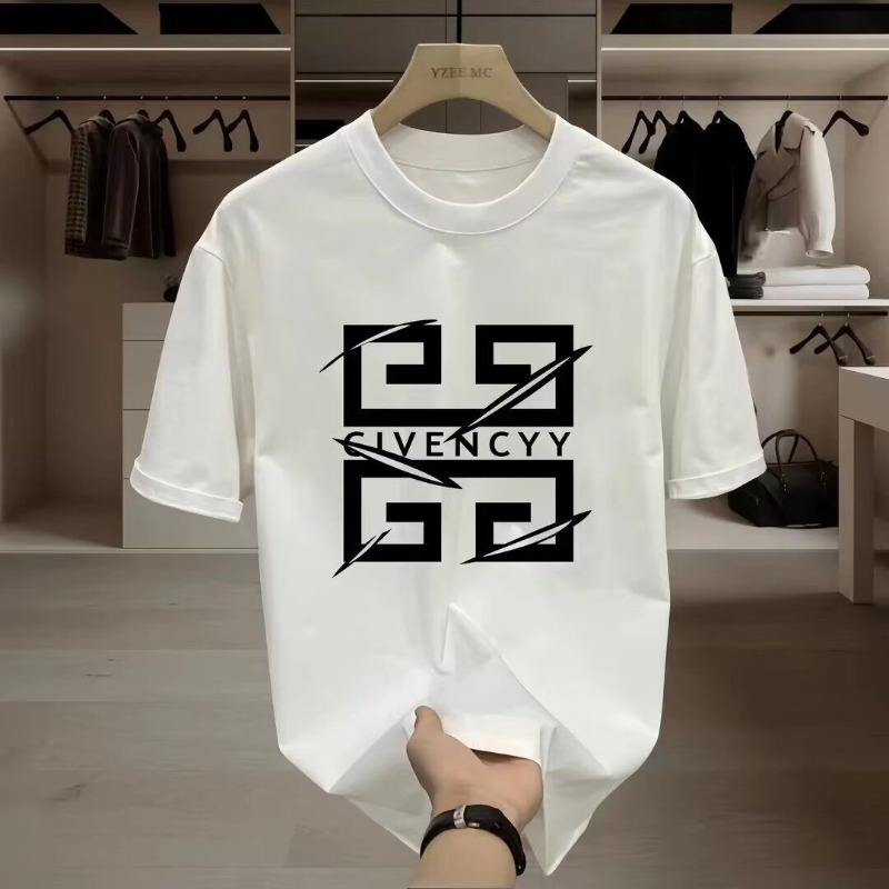 Streetwear Brand Graphic Designer - 2026 Herren GIVENCY Markenlogo-Print T-Shirt aus