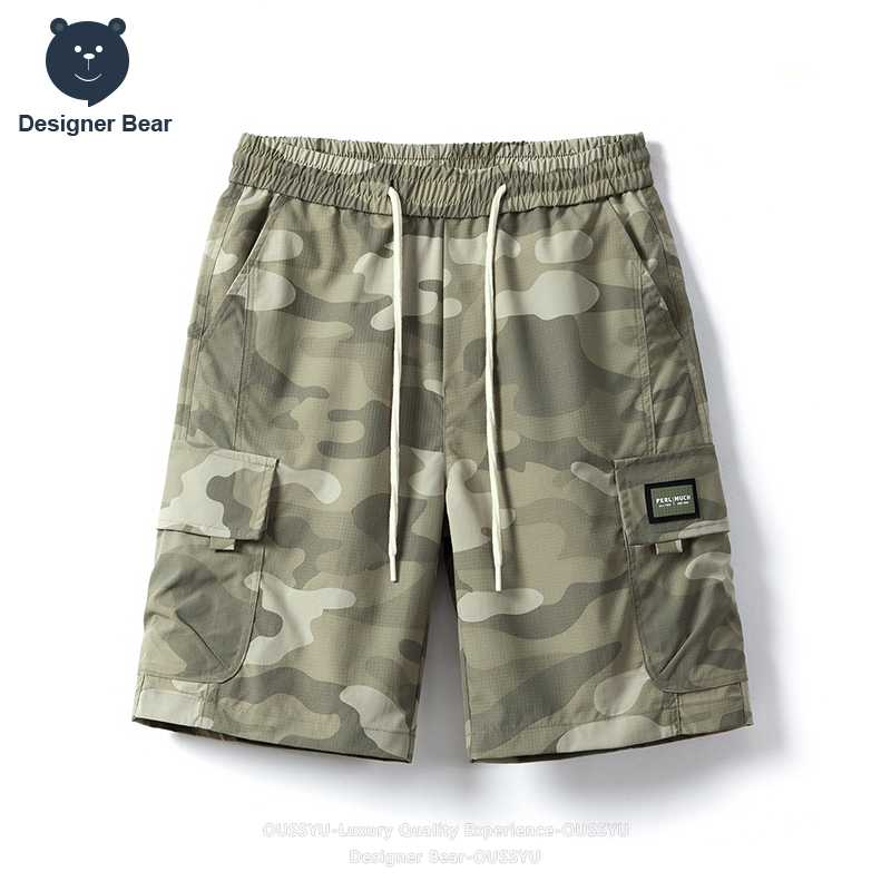 Streetwear Brands - Markenkleidung Sommer Cargo Camo Shorts Herren