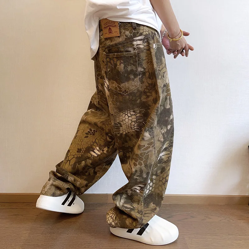 Streetwear Brand Graphic Designer - Neue Männer Chic Snake Print Streetwear
