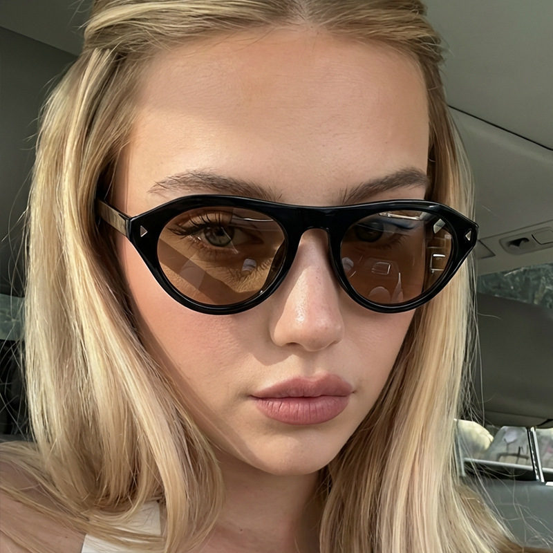 Streetwear Brand With Eye - Modische Cat-Eye-Sonnenbrille für Damen, Retro-Sonnenbrille mit