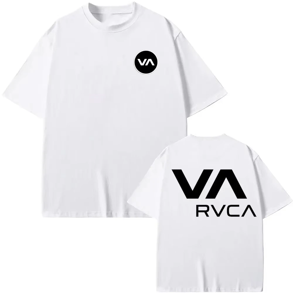 Streetwear Brand Top - RVCA T-Shirt Schwarzes T-Shirt Sommer Baumwoll-T-Shirt