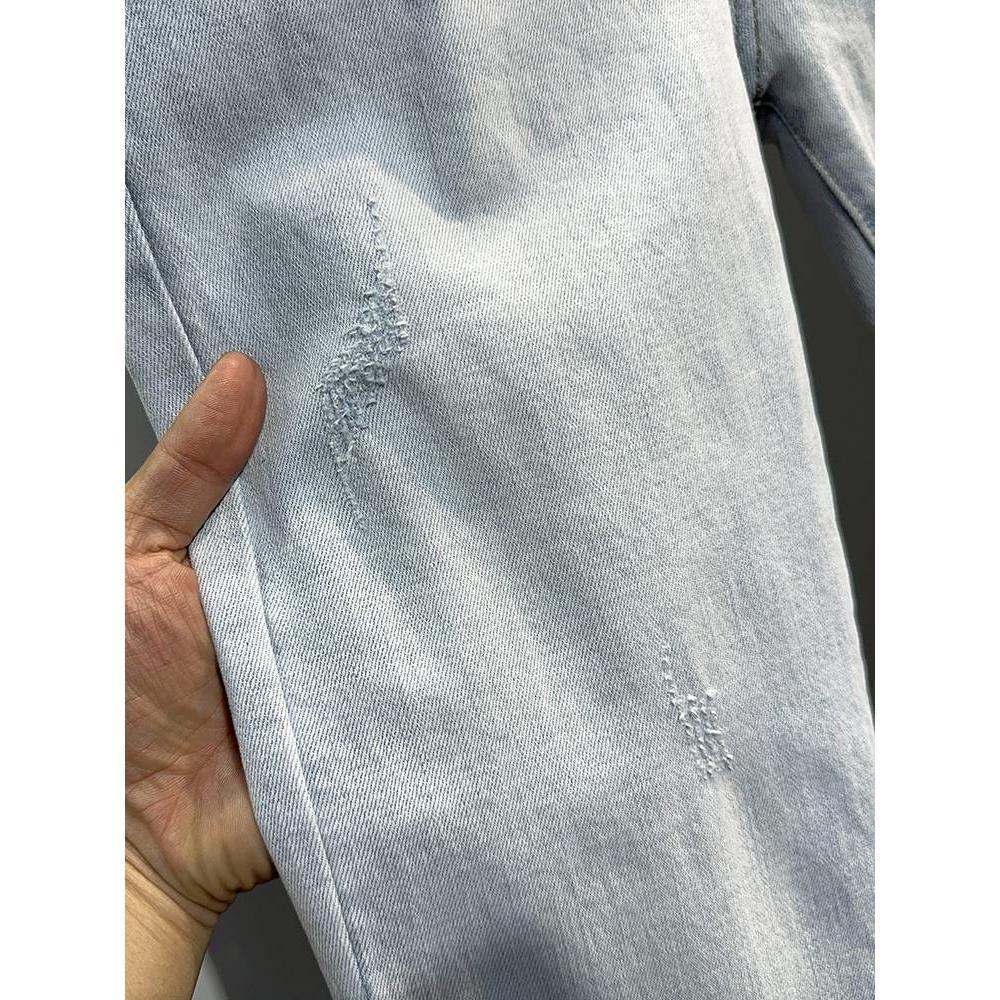 Sommer gewaschene hellblaue ge – Streetwear Brand Cat Bewertung und Preis