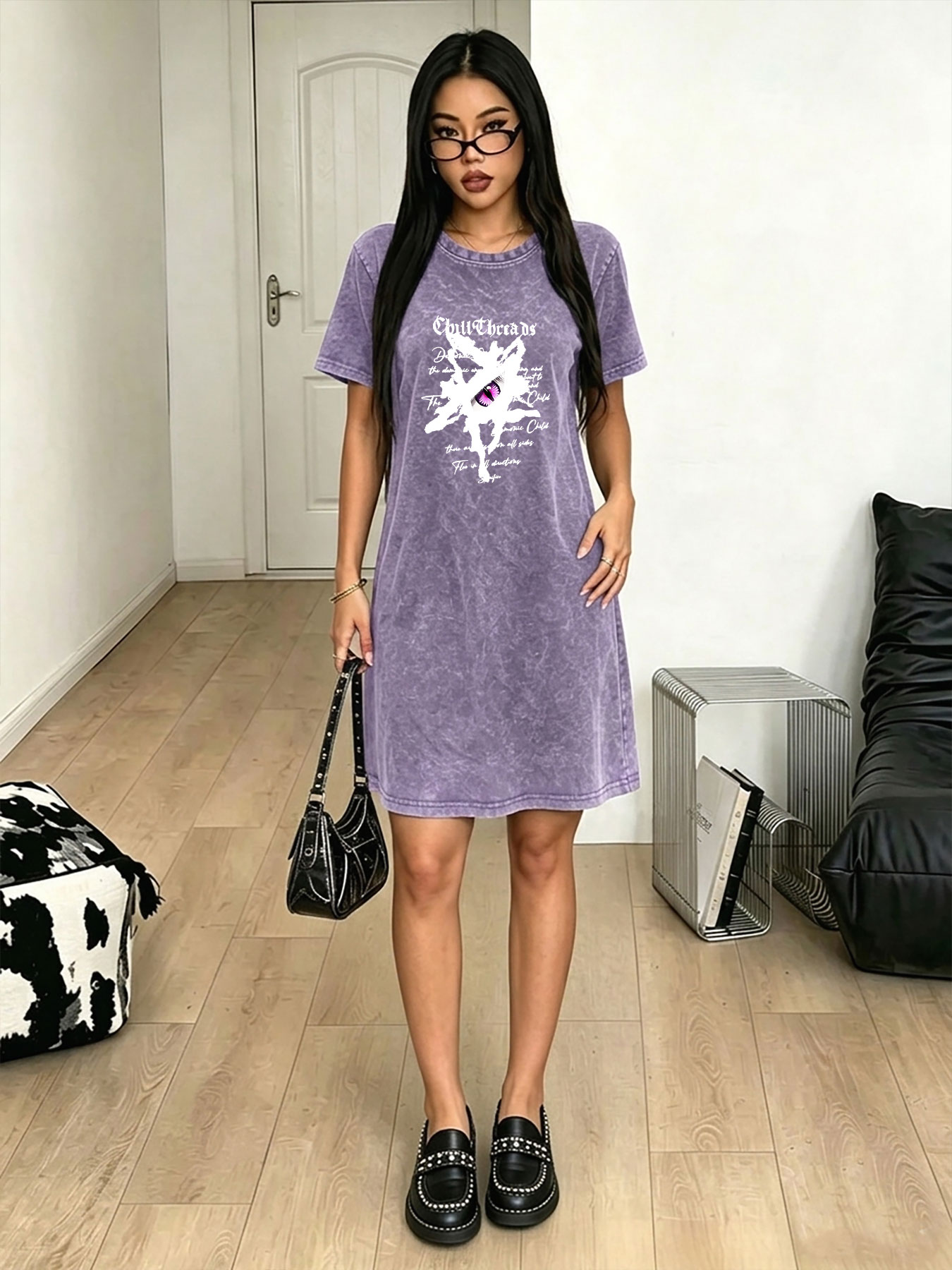 Damen Vintage T-Shirt-Kleid im – Streetwear Brand With Eye Bewertung und Preis