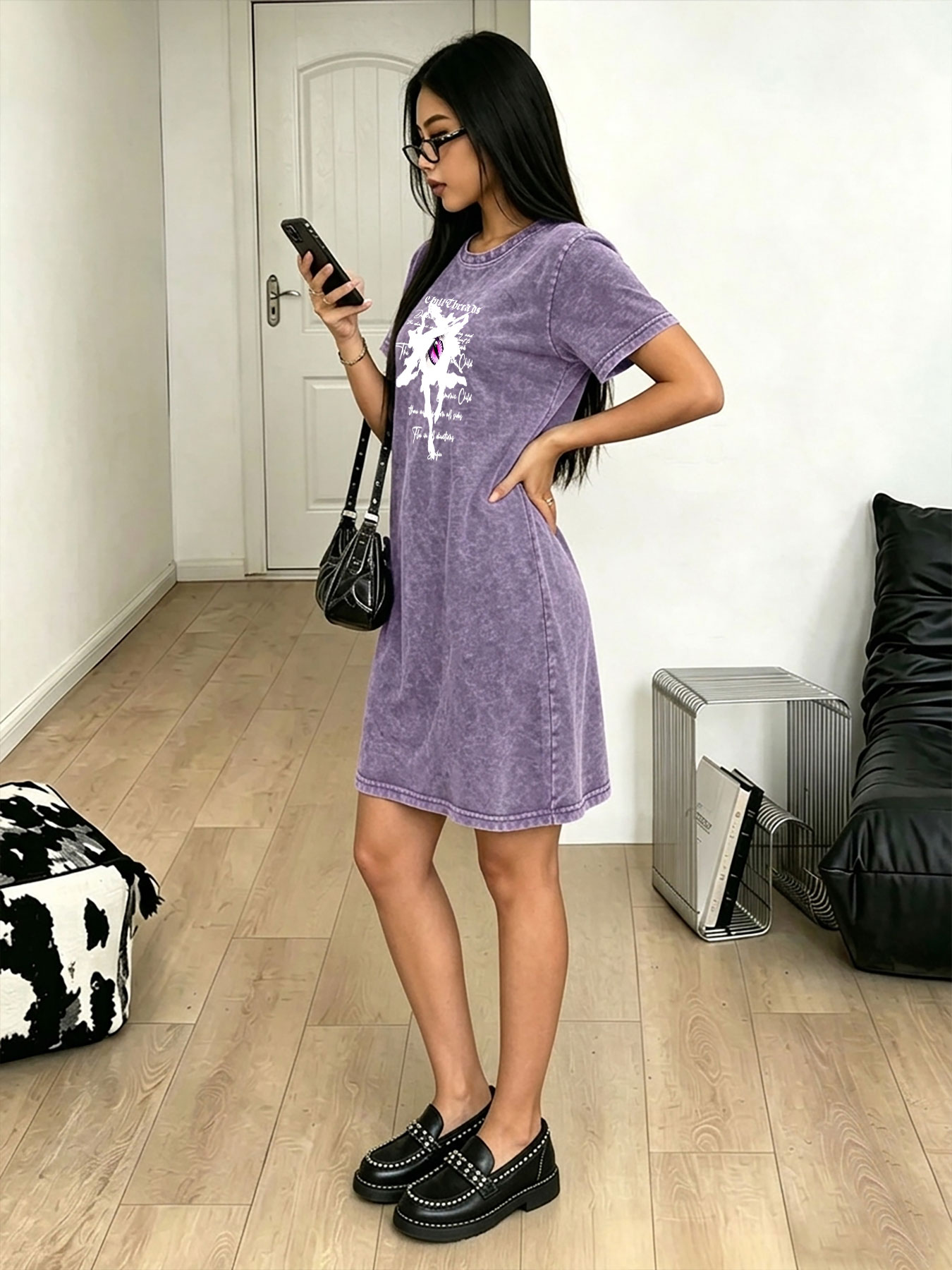 Damen Vintage T-Shirt-Kleid im – Streetwear Brand With Eye Bewertung und Preis