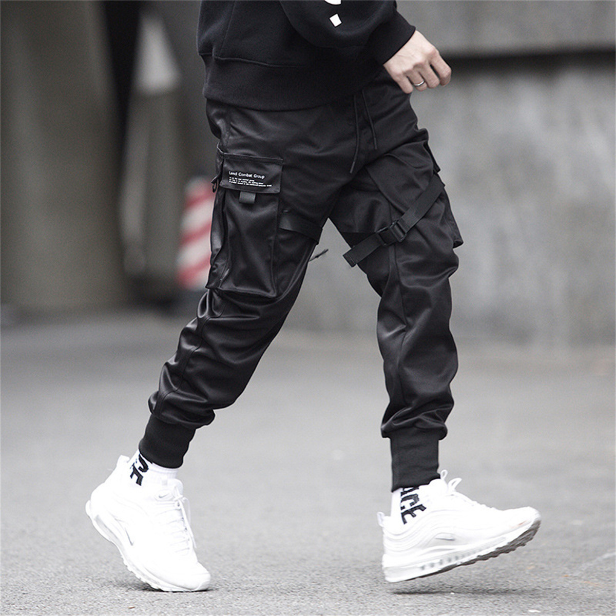 Schwarz Hip Hop Cargo Hosen So – Streetwear Brands Bewertung und Preis