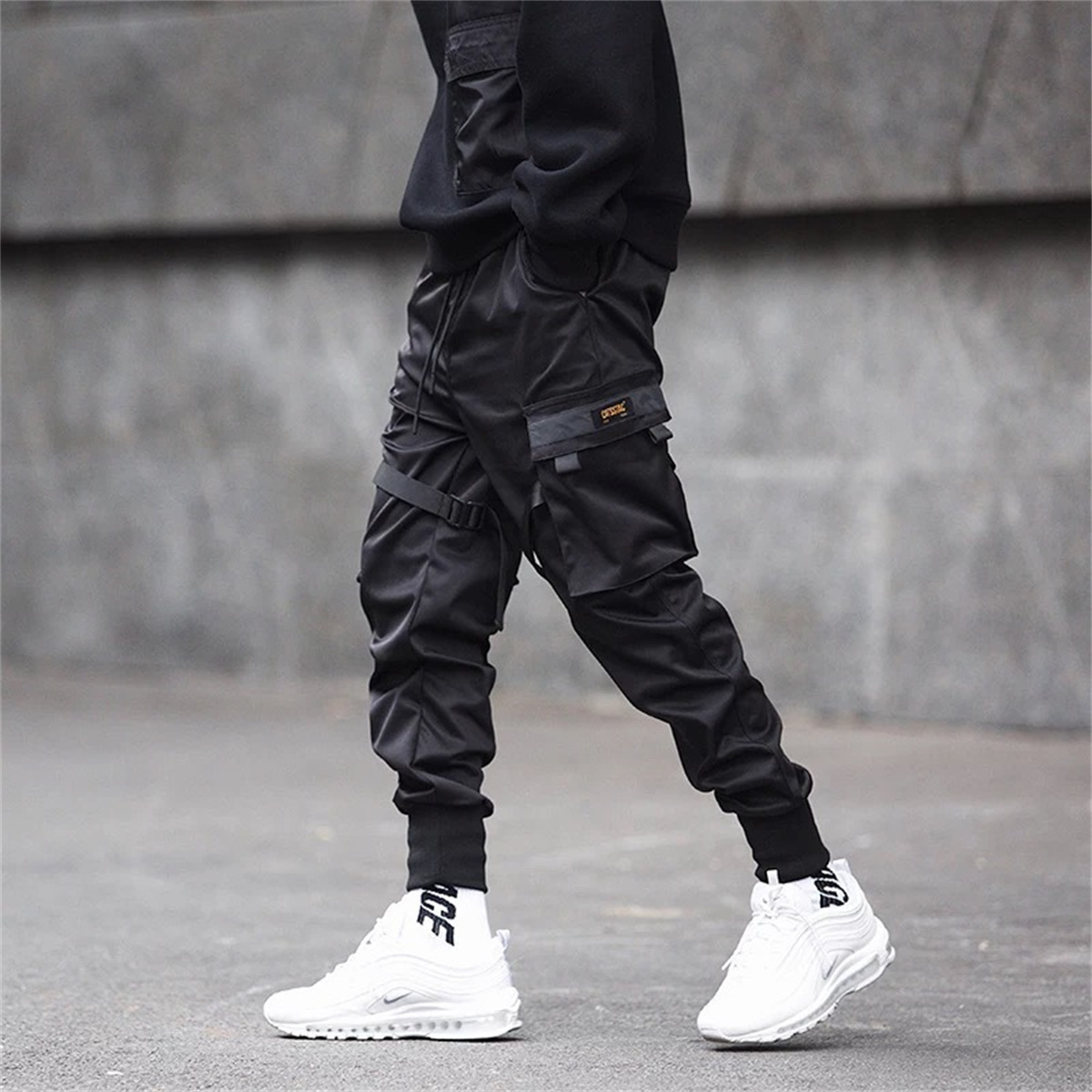 Schwarz Hip Hop Cargo Hosen So – Streetwear Brands Bewertung und Preis
