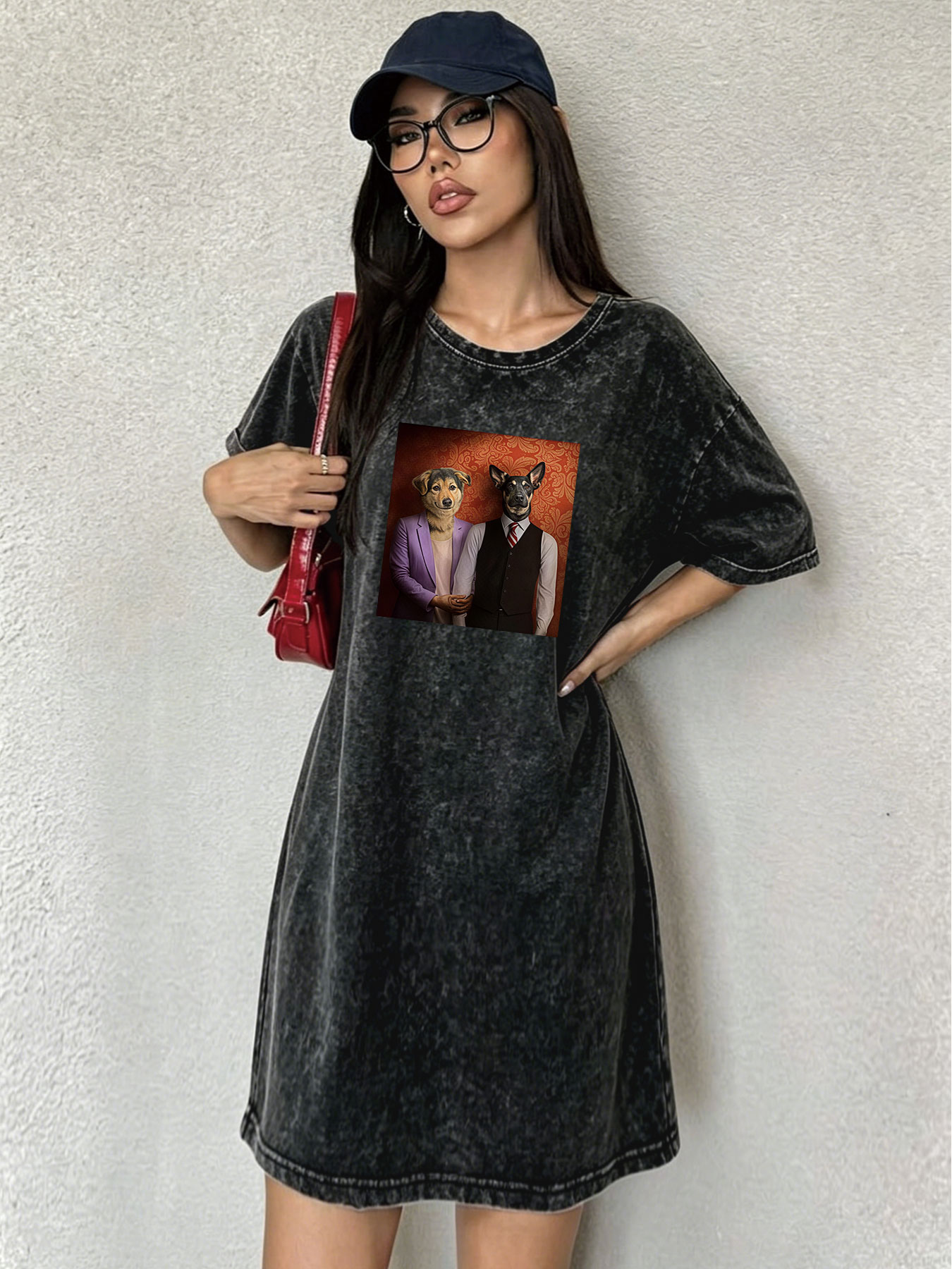 Vintage Washed Distressed T-Sh – Streetwear Brand Cat Bewertung und Preis